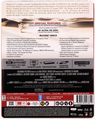 Lawrence z Arabii (steelbook) [Blu-Ray 4K]+[Blu-Ray]