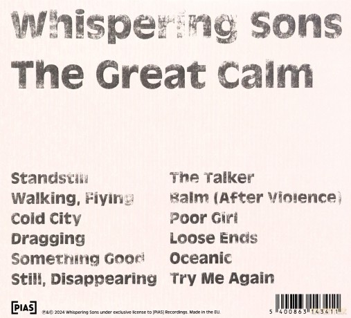 Whispering Sons: The Great Calm (digipack) [CD]