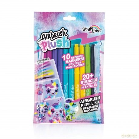 Zestaw markerów Airbrush Plush - Refill Kit 10 pens (256)