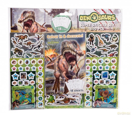 Art Kids - Dino Mega Sticker SŚt (500 Stickers) (32298)