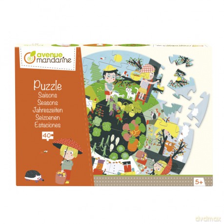 Avenue Mandarine - Educational puzzle, Seasons, 40 pc [PUZZLE]