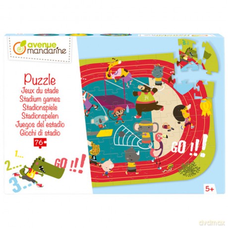 Avenue Mandarine - Educational puzzle, Stadium games, 76 pc [PUZZLE]