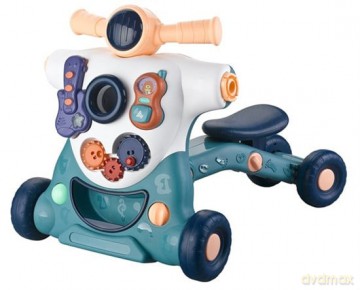 BabyDan - ActiSteps 4-in-1 Baby Activity Walker - Blue