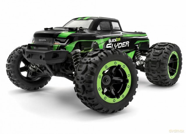 BLACKZON - Slyder MT 1/16 4WD Electric Monster Truck - Green (540100)