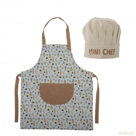 Bloomingville MINI - Camil Apron, Blue, Cotton (82059619)