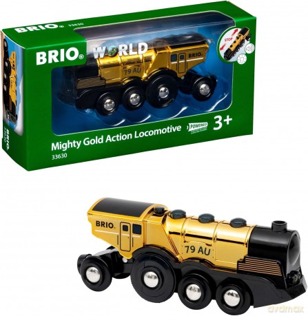 BRIO - Gold action locomotive (33630)