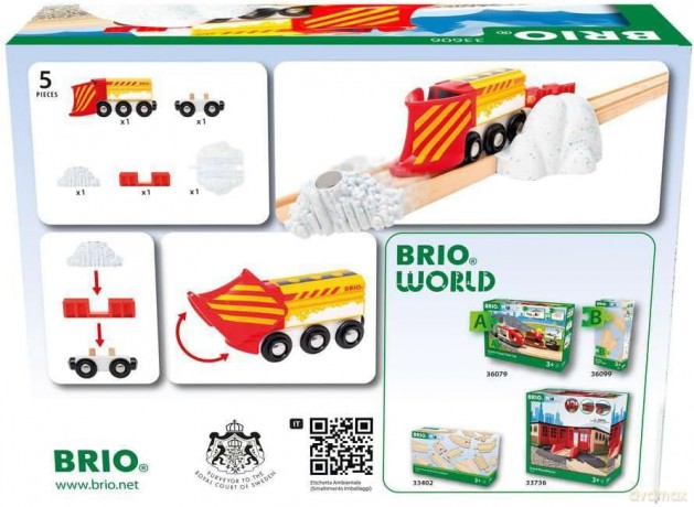 BRIO Pociąg z pługiem śnieżnym Brio 33606