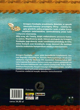 Mity Dla Dzieci 20 Najpopularniejszych Mitów Greckich (TW) - Grzegorz Kasdepke [KSIĄŻKA]
