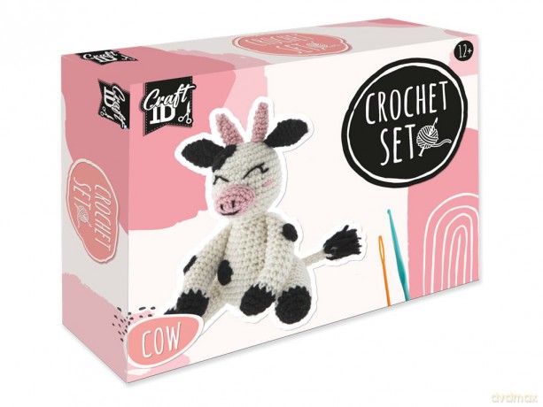 Craft ID - Crochet kit Cow, 14x8x16 cm - (K-CR1705/GE)