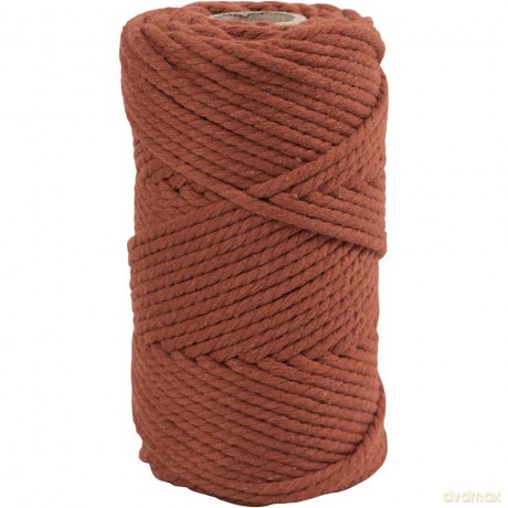 Craft Kit - Macrame rope - Burnt orange (977563)