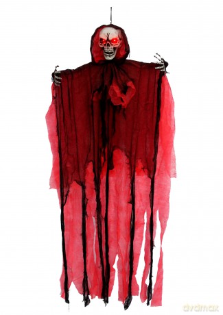 DGA - Halloween ghost w. LED - Hanging skull (7115078)
