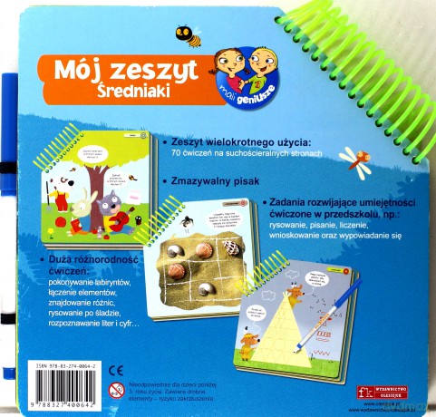 Mój Zeszyt Średniaki 4-5 Lat Mali Geniusze (TW) [KSIĄŻKA]