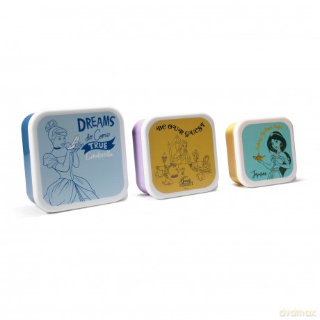 Disney - Snack Boxes Set of 3 - Princess (LBOX3DC04)