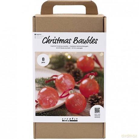 DIY Kit - Christmas Baubles - Marbling (977588)