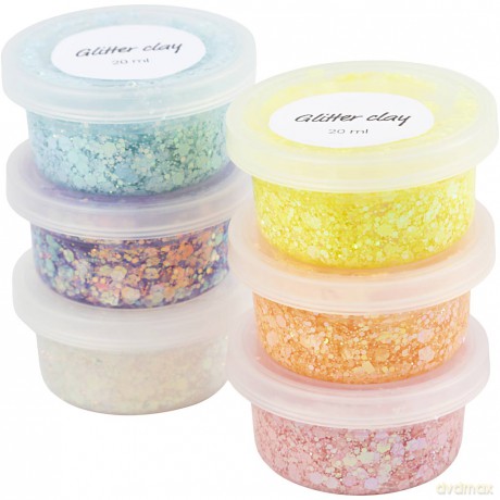 DIY Kit - Glitter Clay 6 pcs. (78745)