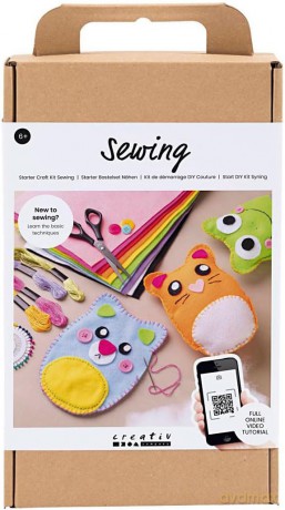 Zestaw Kreatywny Do Szycia Filcowych Maskotek DIY Kit - Sewing - Teddy Bears (977540)