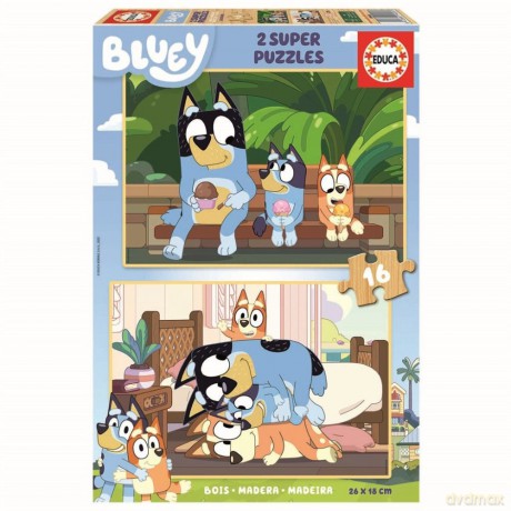 Educa - 2x16p Bluey 2 Puzzles (80-19406) [PUZZLE]