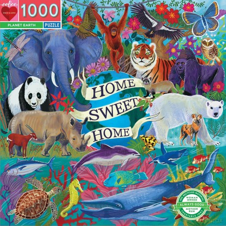 eeBoo - Puzzle - Planet Earth, 1000 pc (EPZTPLA) [PUZZLE]