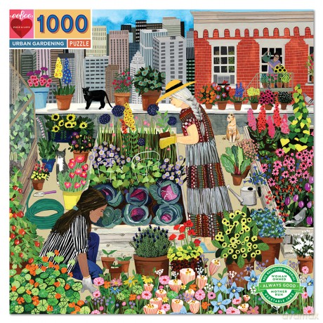 eeBoo - Puzzle - Urban Gardening, 1000 pcs (EPZTUBG) [PUZZLE]