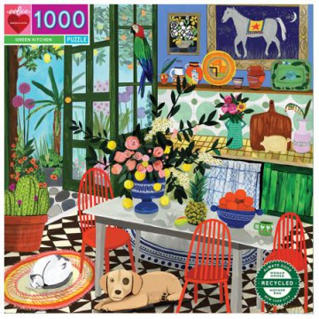 eeBoo - Puzzle 1000 pcs - Green Kitchen - (EPZTGNK) [PUZZLE]