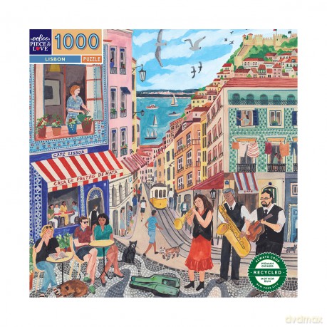 EEBOO - Puzzle 1000 pcs - Lisbon - (EPZTLSB) [PUZZLE]