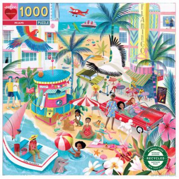 eeBoo - Puzzle 1000 pcs - Miami - (EPZTMIA) [PUZZLE]
