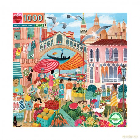 eeBoo - Puzzle 1000 pcs - Venice Open Market (EPZTVCE) [PUZZLE]