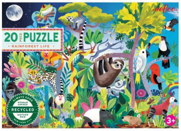 eeBoo - Puzzle 20 pcs - Rainforest Life [PUZZLE]