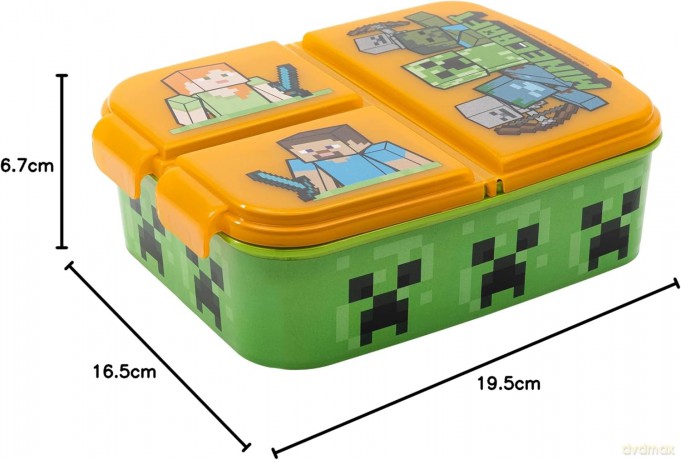Euromic - Multi Compartment Sandwich Box - Minecraft (088808735-40420)