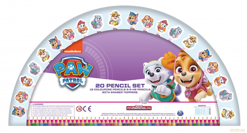 Euromic - Pink 20 pencil set - Paw Patrol (045607053)