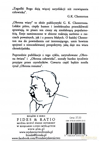 Obrona Wiary Wyd.II - G.K.Chesterton [KSIĄŻKA]