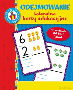 Odejmowanie Ścieralne Karty Edukacyjne (TW) [KSIĄŻKA]