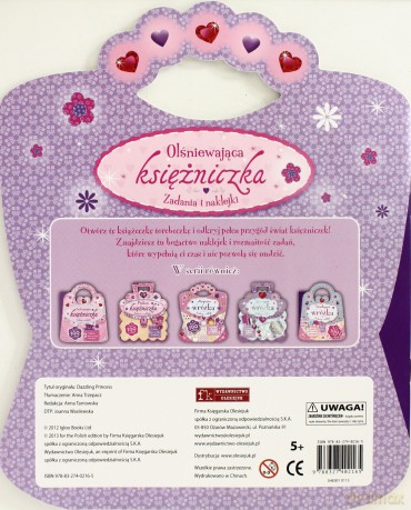 Olśniewająca Księżniczka Zadania I Naklejki [KSIĄŻKA]