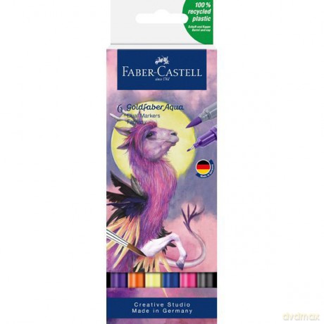 Faber-Castell - Goldfaber Aqua Dual Marker Fantasy 6x