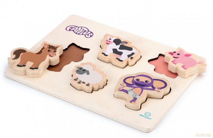 Fantus - Wooden puzzle with farm animals (112063) [PUZZLE]