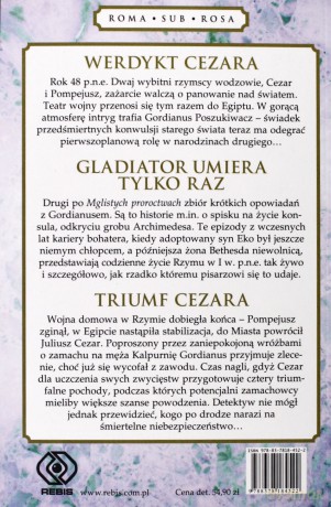 Ostatnie Sprawy Gordianusa - Steven Saylor [KSIĄŻKA]