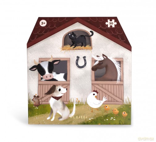 FILIBABBA - Big puzzle with 30 pcs - Magic Farm - (FI-02763) [PUZZLE]