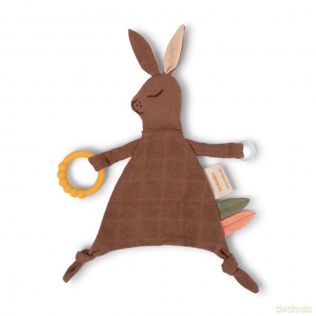FILIBABBA - Comfort Blanket with Teether - Bella the bunny - (FI-02813)