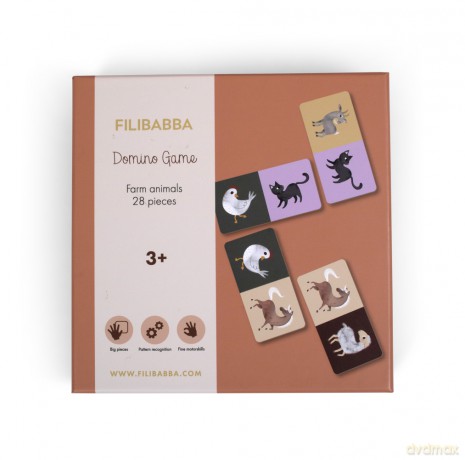 FILIBABBA - Domino game - Farm animals - (FI-02769)