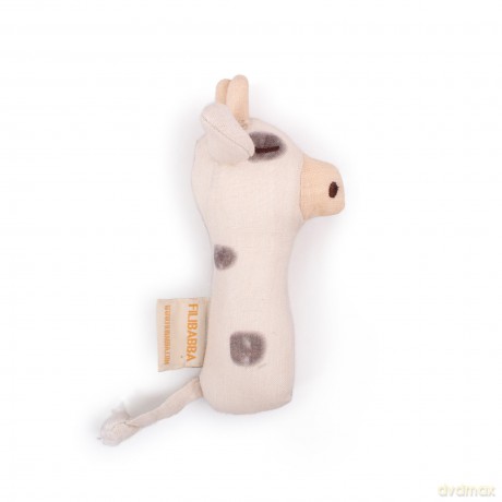FILIBABBA - Linen rattle - Cow - (FI-02806)