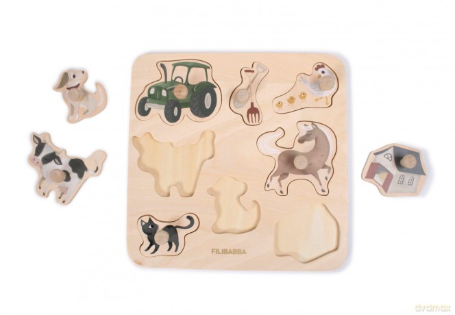 FILIBABBA - Wooden puzzle - Magic Farm - (FI-02778) [PUZZLE]