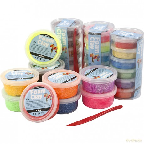 Foam Clay - Assorted Colours - 28 tubs (78816)