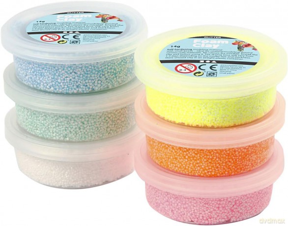 Foam Clay - Glitter (6 x 14g) (78812)