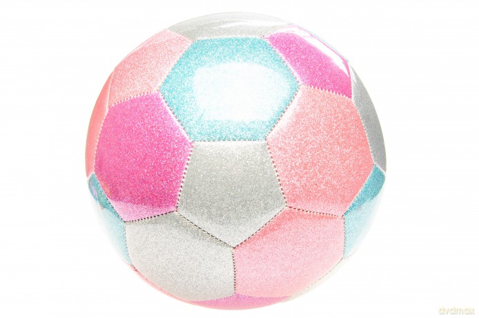 Football - Metallic Pink/Silver, Size 5 (13307)