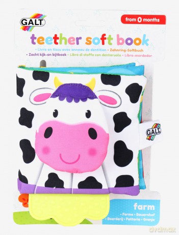 Galt - Teether Soft Book - Farm (31005228)