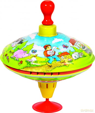 GOKI - Humming top with wooden handle Hans in luck - (53056)