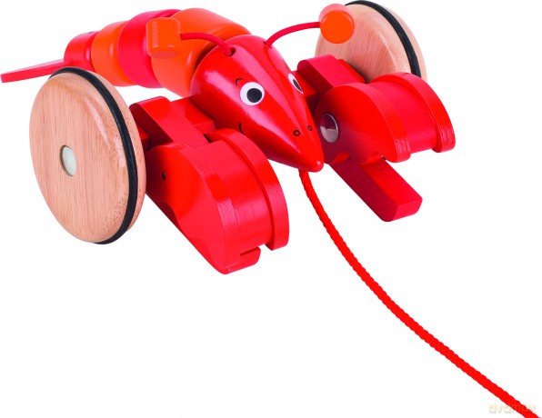 GOKI - Pull-along animal Lobster Rźdiger - (54904)