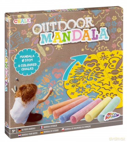 Grafix - Outdoor Mandala - 6 pcs chalk (610002)