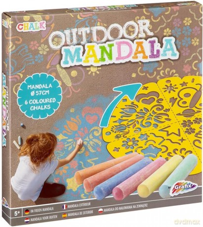 Grafix - Outdoor Mandala - 6 pcs chalk (610002)