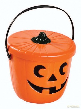 Halloween - Pumpkin Bucket with Lid (43714)